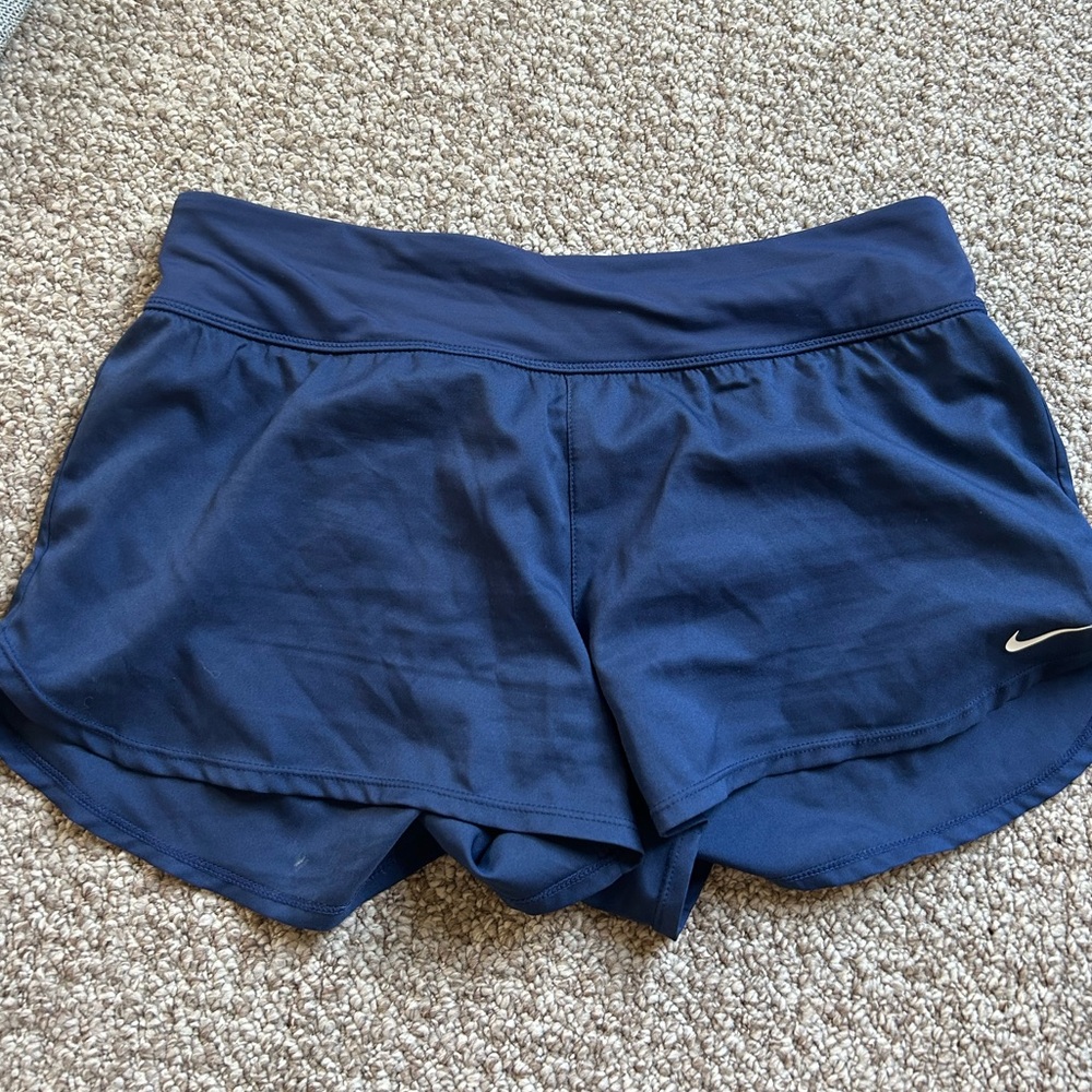 Nike Women's Navy Blue Athletic Shorts